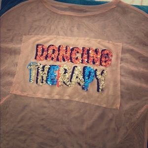 Zara Nude Top with Sequins